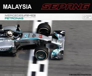 yapboz Lewis Hamilton şampiyon Grand Prix Malezya 2014